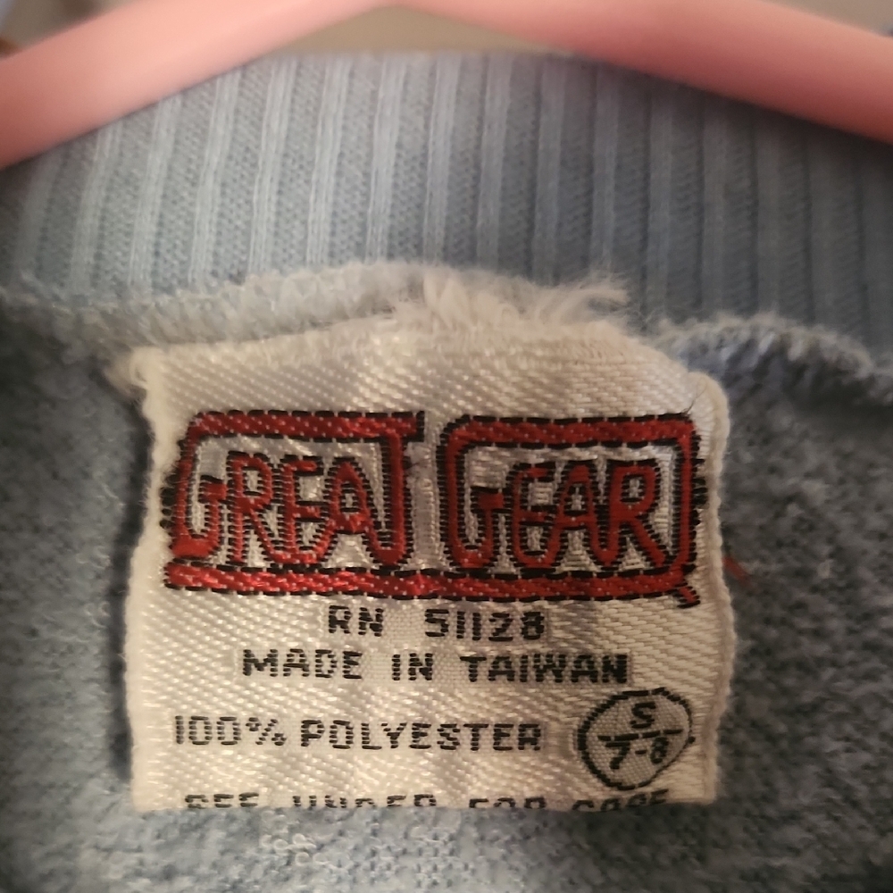 Vintage Light Blue Kids Teepee Sweatshirt - Picture 3 of 5